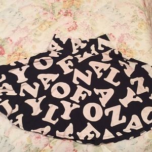 NastyGal “Letterz Skater Skirt”